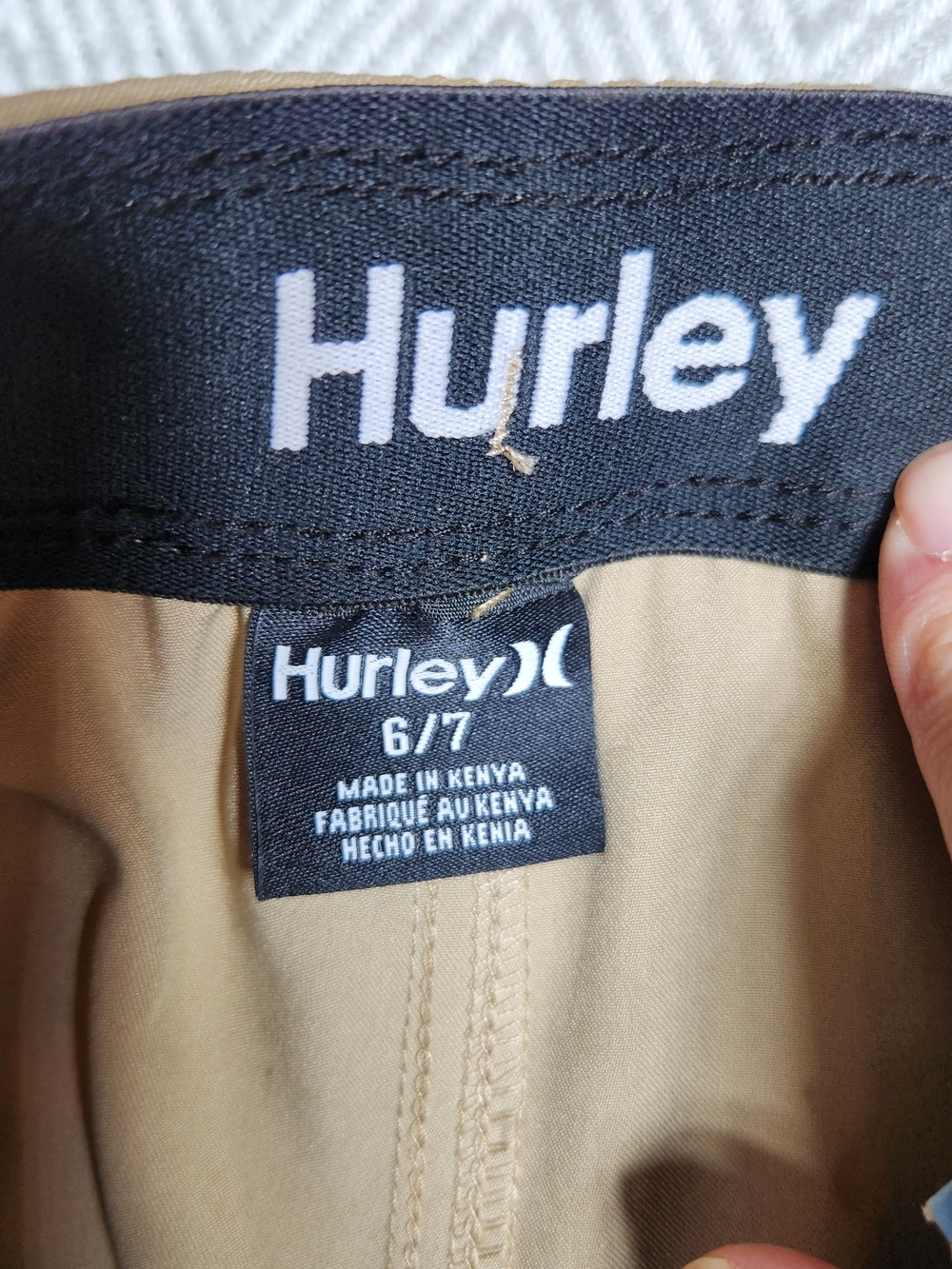 Hurley Youth Tan Hybrid Performance Shorts 6/7 - Picture 3 of 9